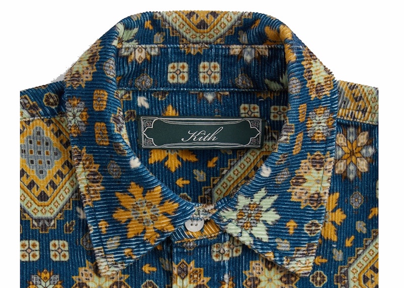 Kith Printed Wide Wale Cord Apollo Shirt Soul
