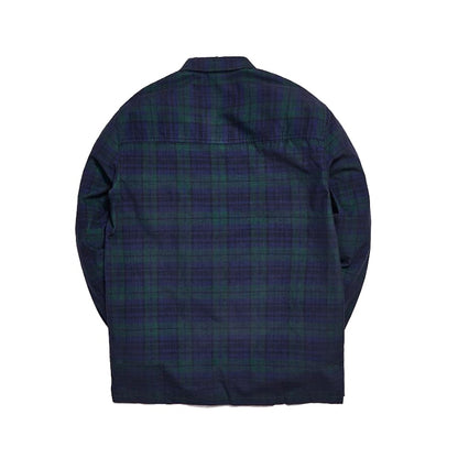 Kith Quarter Zip Collared Shirt Navy/Red