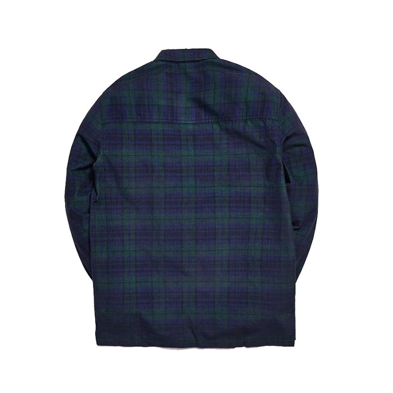 Kith Quarter Zip Collared Shirt Navy/Red