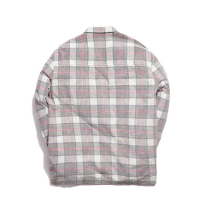 Kith Quarter Zip Collared Shirt White/Red
