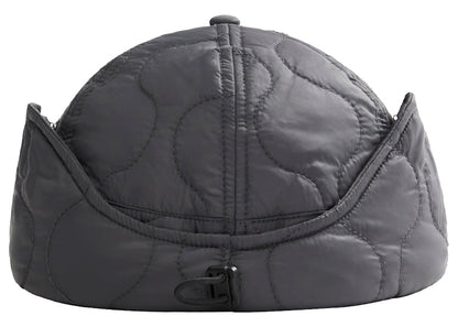 Kith Quilted Nylon Ear Flap Hat Battleship