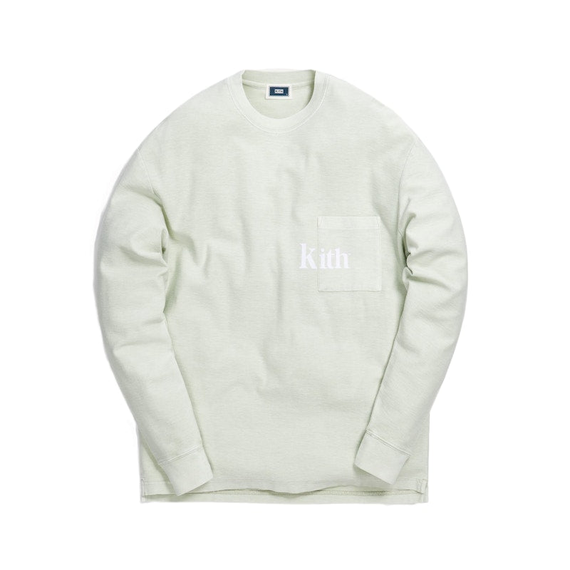 Kith Quinn Crystal Washed L/S Tee Mint