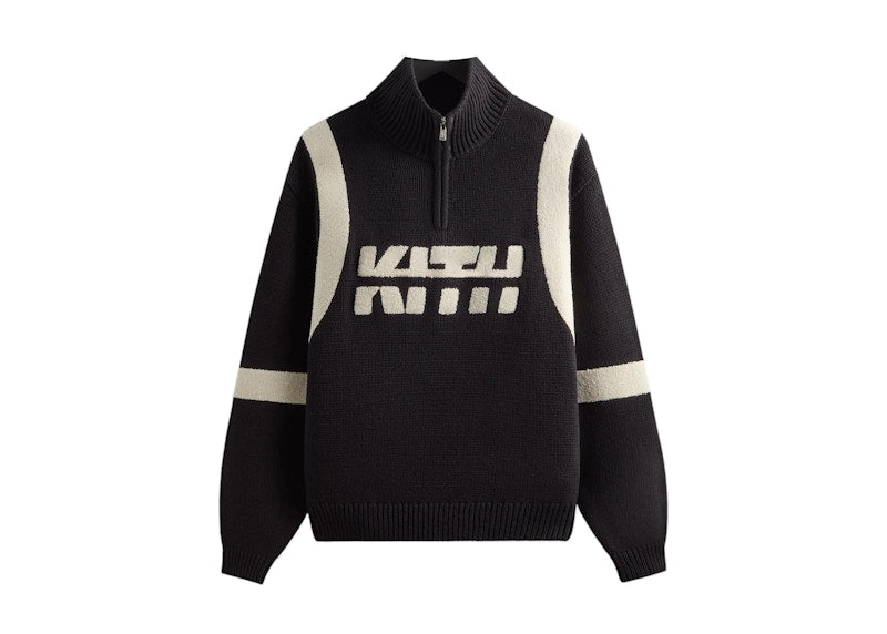Kith Racer Quarter Zip Wyona Sweater Black