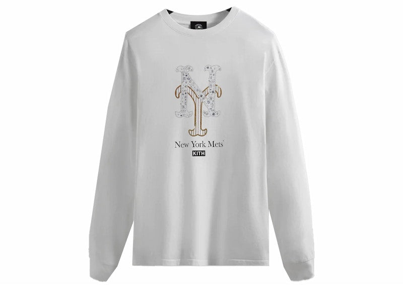 Kith Rachel Goatley Mets Long Sleeve Tee White