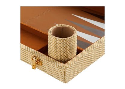 Kith Raffia Backgammon Board Multicolor
