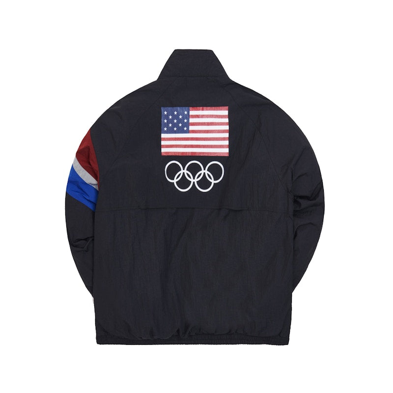 Kith Retro Quarter Zip Track Jacket Black