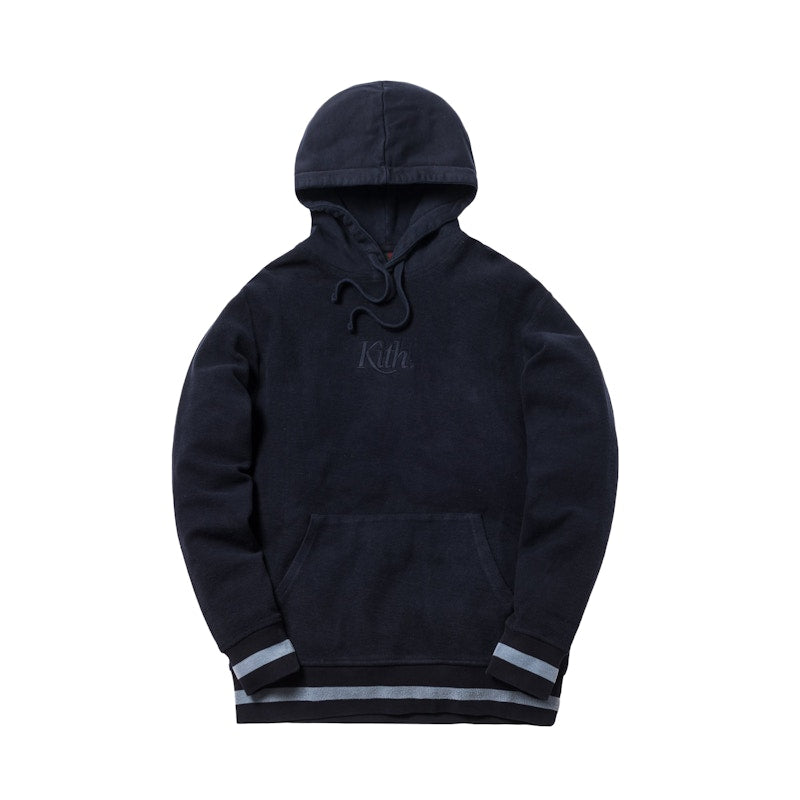 Kith Reverse Williams Hoodie Navy