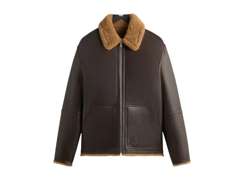 Kith Reversible Shearling Bomber Kindling