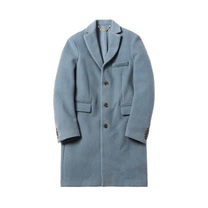 Kith Royce Wool Overcoat Smog Blue