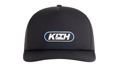 Kith Rubber Patch Poly Foam Nolan Trucker Hat Black