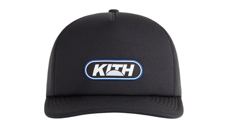 Kith Rubber Patch Poly Foam Nolan Trucker Hat Black