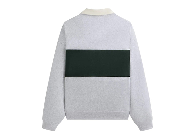 Kith Rugby Nelson Collared Pullover Light Heather Grey
