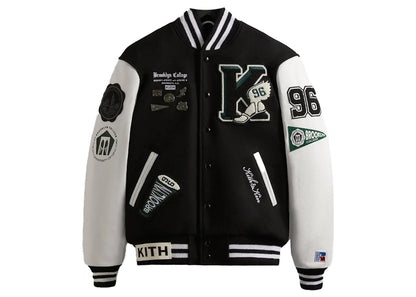 Kith Russell Athletic CUNY Brooklyn College Golden Bear Jacket Black