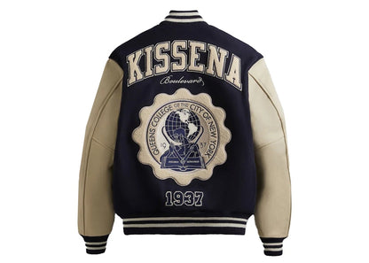 Kith Russell Athletic CUNY Queens College Golden Bear Jacket Nocturnal