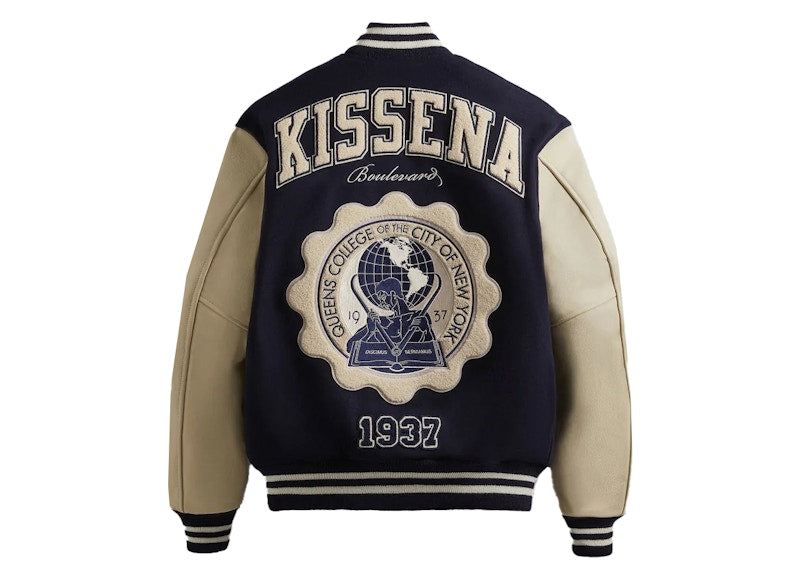 Kith Russell Athletic CUNY Queens College Golden Bear Jacket Nocturnal