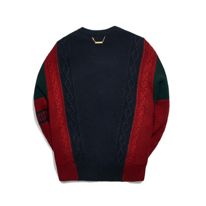 Kith Ryan Cable Knit Sweater Navy/Multi