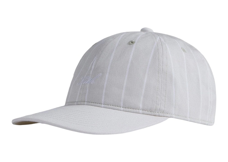 Kith Script Pinstripe Cap Chalk
