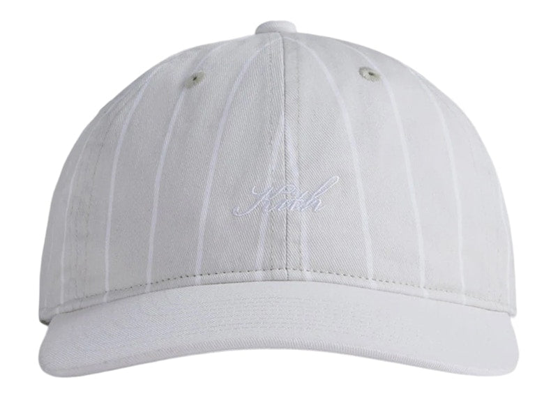 Kith Script Pinstripe Cap Chalk