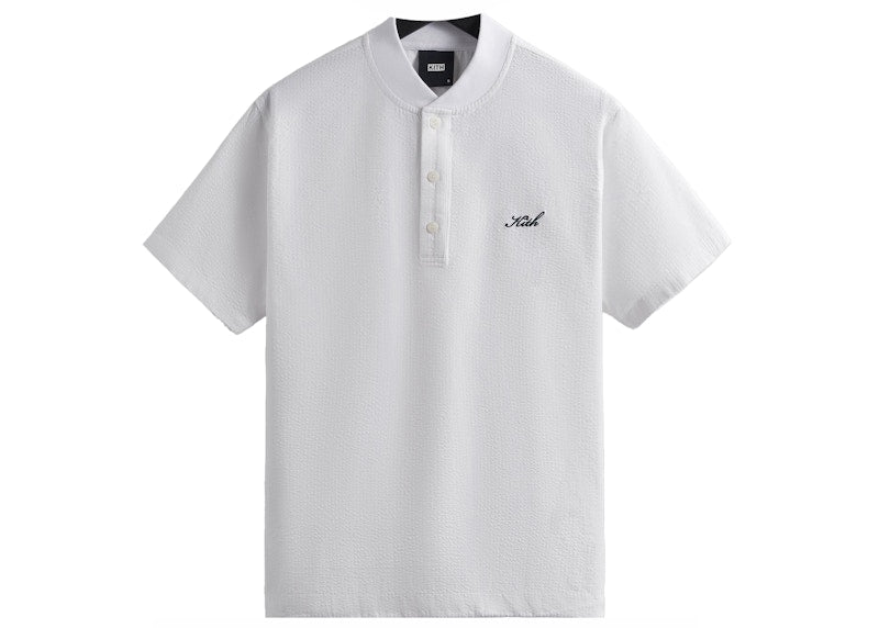 Kith Seersucker Pearson Henley Pullover White