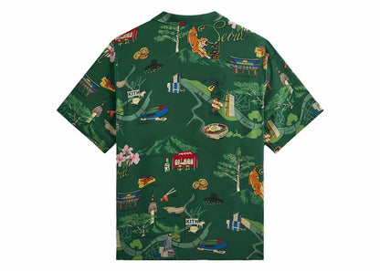 Kith Seoul Thompson Camp Collar Shirt Conifer