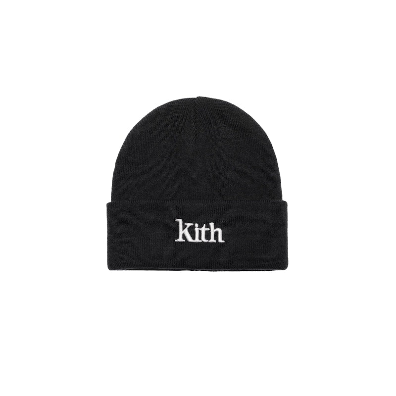 Kith Serif Beanie Black