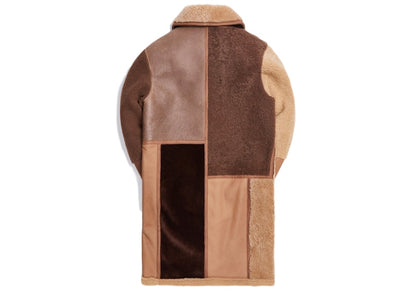 Kith Shearling Patchwork Becker Coat Tan/Multi