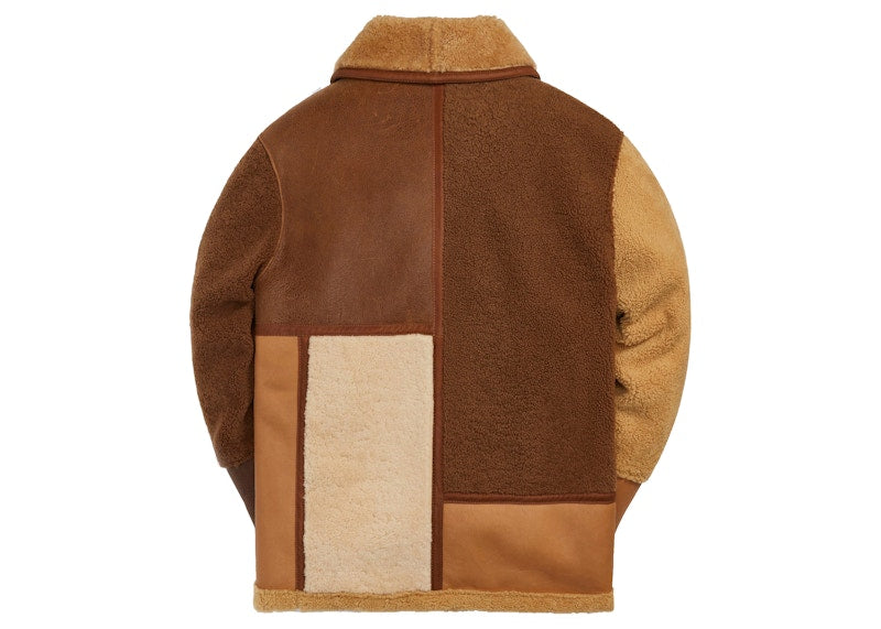 Kith Shearling Patchwork Becker Jacket Chestnut