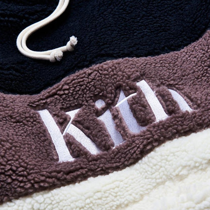 Kith Sherpa Double Pocket Hoodie Mauve