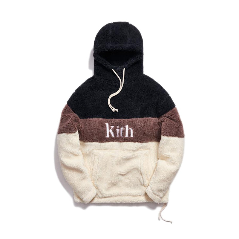 Kith Sherpa Double Pocket Hoodie Mauve