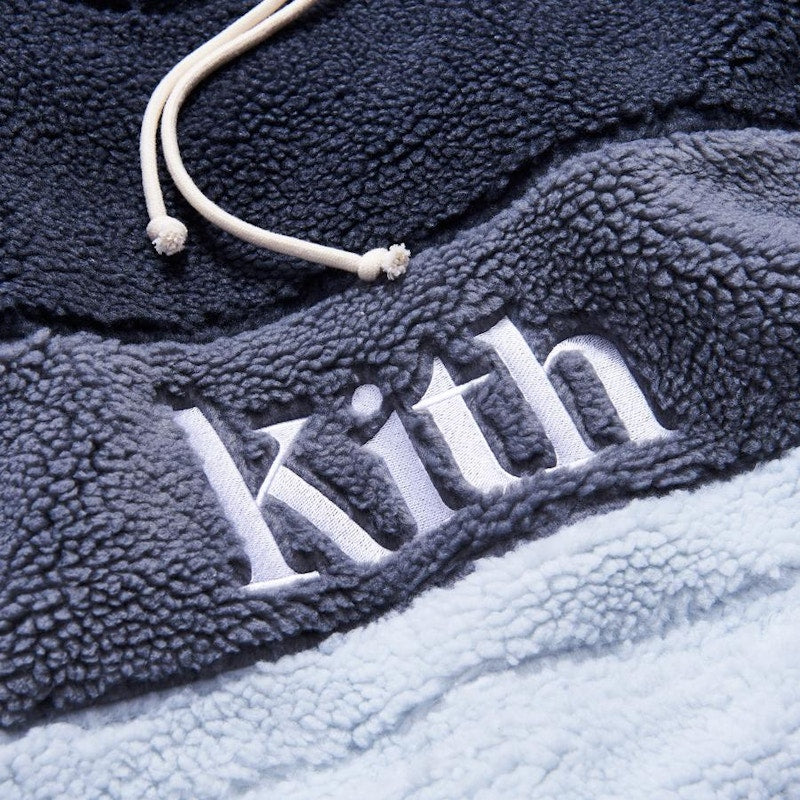 Kith Sherpa Double Pocket Hoodie Pearl Blue