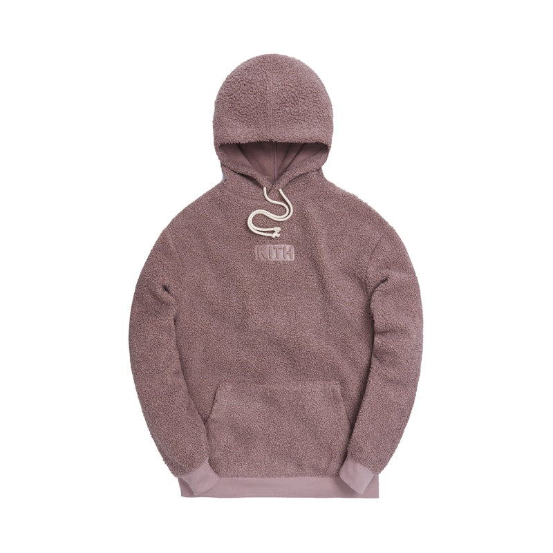 Kith Sherpa Williams III Hoodie Mauve
