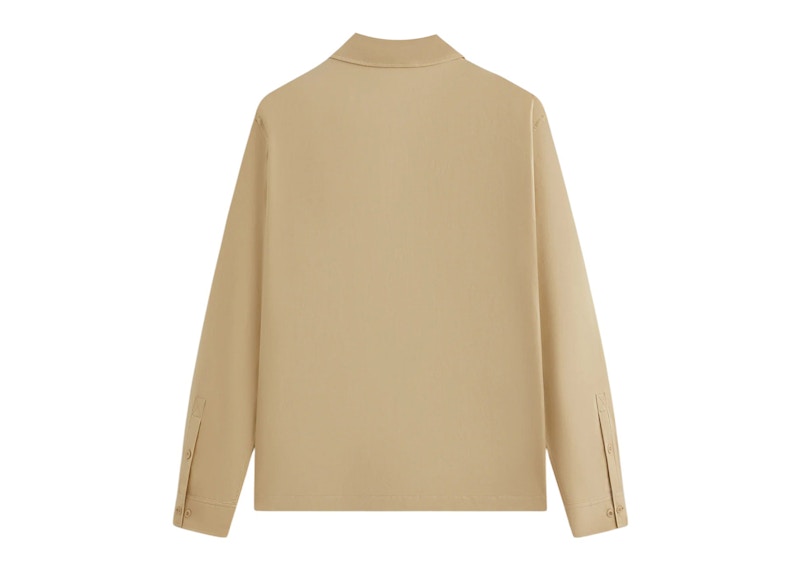 Kith Silk Cotton Long Sleeve Boxy Collar Overshirt Arete