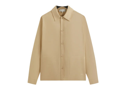 Kith Silk Cotton Long Sleeve Boxy Collar Overshirt Arete