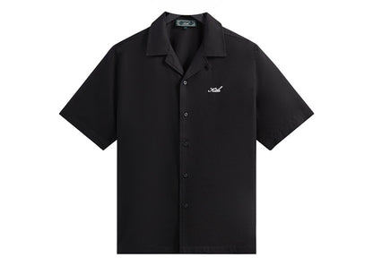 Kith Silk Cotton Thompson Camp Collar Shirt Black