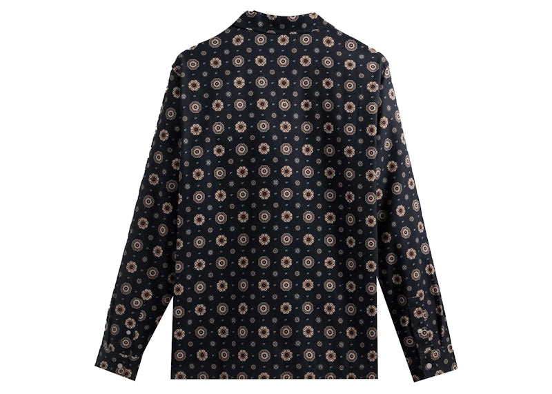 Kith Silk Medallion Thompson Camp Collar Shirt Noctumal