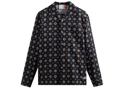 Kith Silk Medallion Thompson Camp Collar Shirt Noctumal