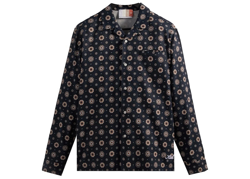 Kith Silk Medallion Thompson Camp Collar Shirt Noctumal