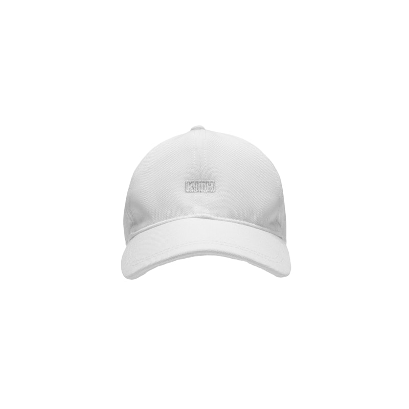 Kith Silver Classic Logo Cap White