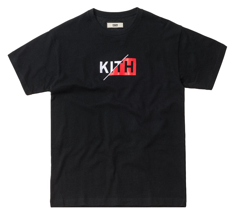 Kith Slash Classic Logo Tee Black