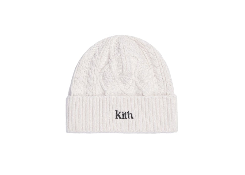 Kith Slyvan Cable Beanie Ivory