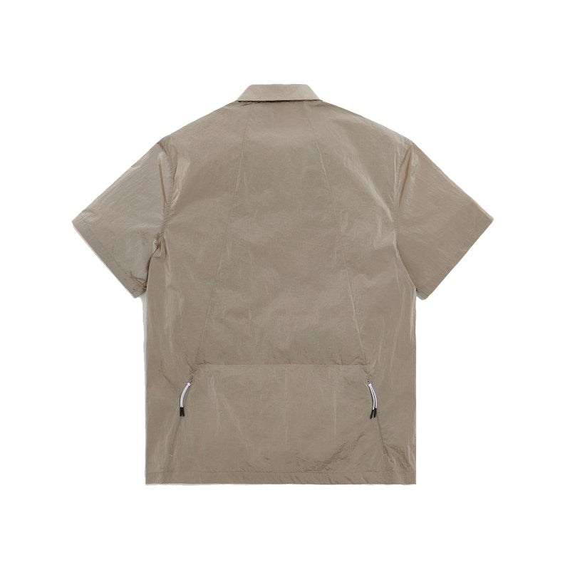 Kith Snap Front Wrinkle Nylon Shirt White Pepper