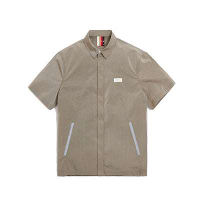Kith Snap Front Wrinkle Nylon Shirt White Pepper