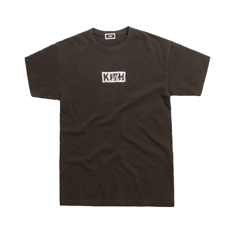 Kith Splintered Logo Tee Black/Olive