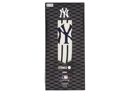 Kith Stance for New York Yankees Pinstripe Socks Sandrift