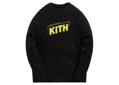 Kith x STAR WARS Galaxy Crewneck Sweater Black