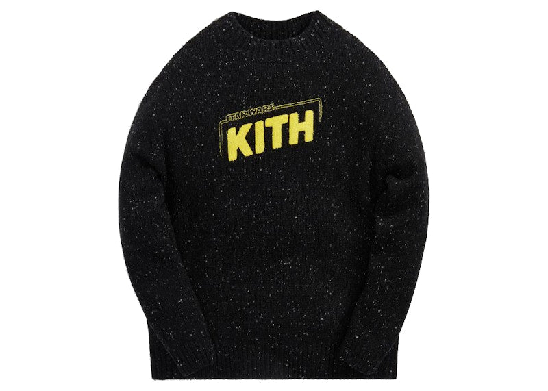 Kith x STAR WARS Galaxy Crewneck Sweater Black