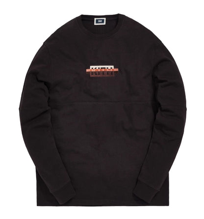Kith Strike Through Panel L/S Tee Espresso