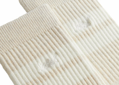 Kith Stripe Embroidery Script Crew Socks Lace