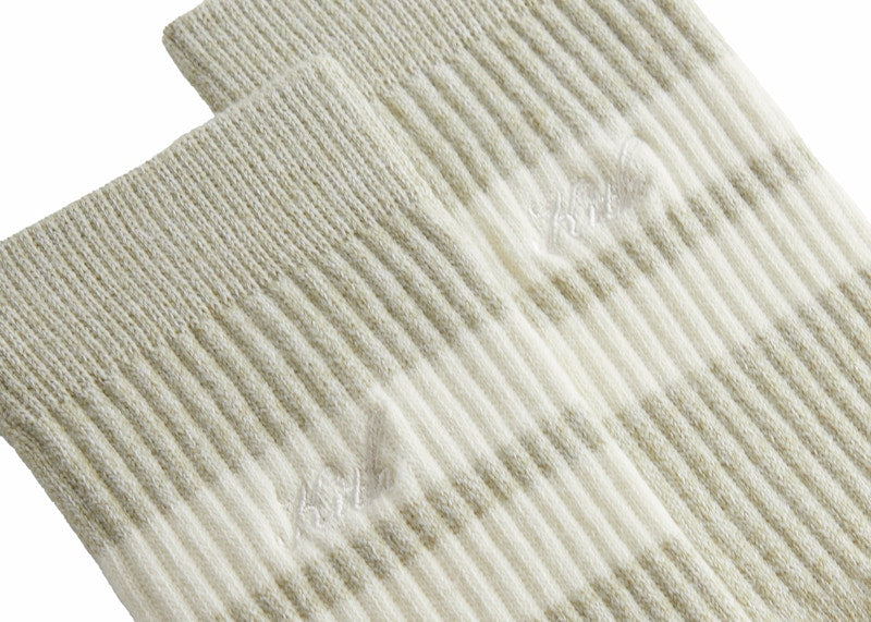 Kith Stripe Embroidery Script Crew Socks Region