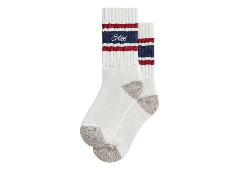Kith Striped Chunky Crew Socks Nocturnal